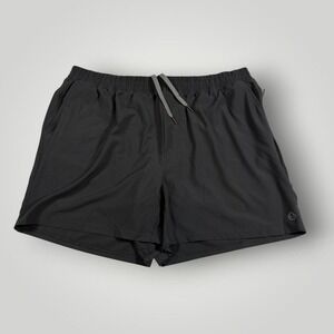 Tasc Shorts Mens 2XL Black Mesh Lined Running Athletic Drawstring Pockets